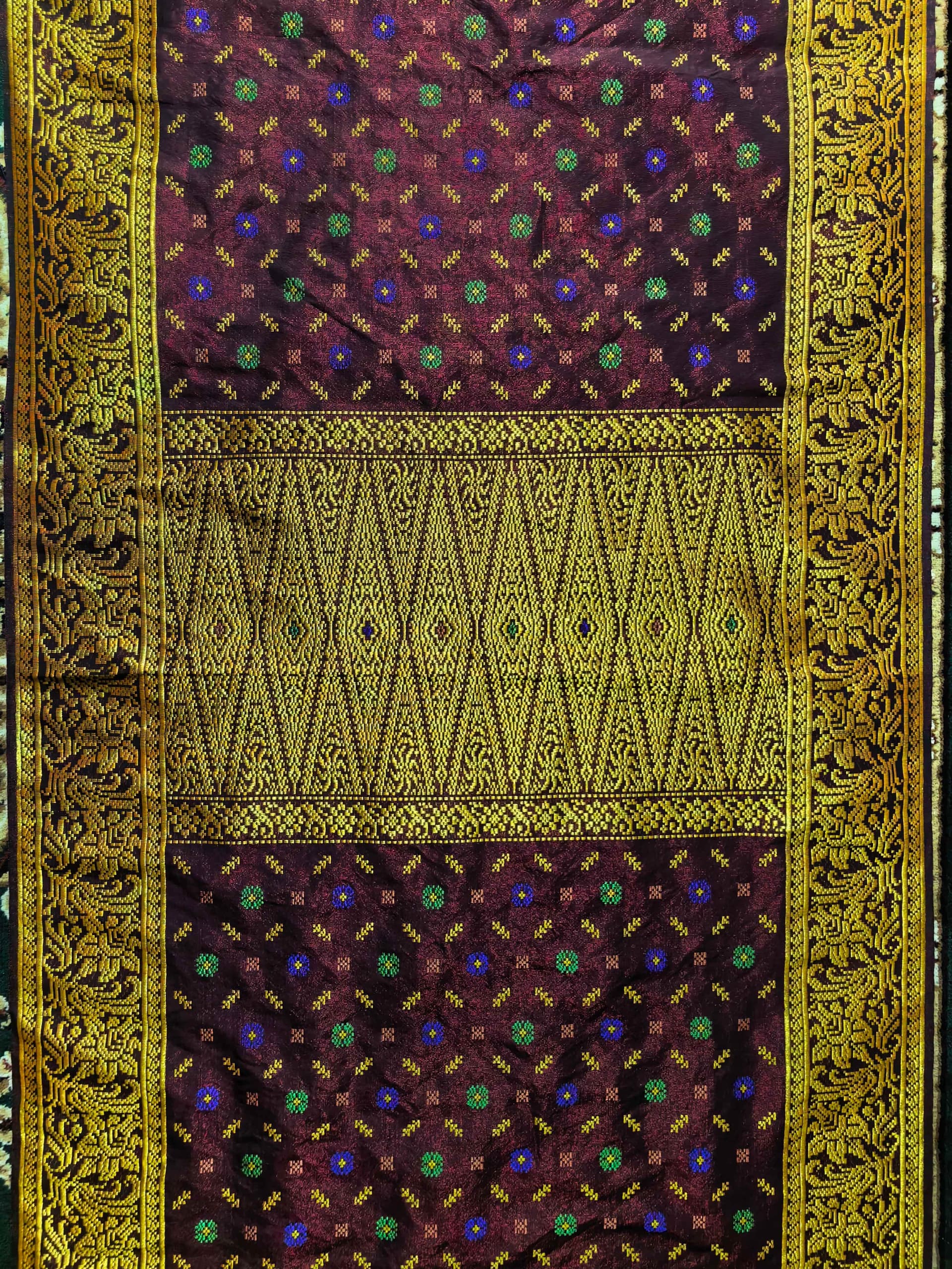 Kain Asli Brunei Arap Gegati - Gambar 1